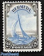 Bermuda 1938 2p, Stamp Out Of Set, Unused (hinged), Transport - Ships And Boats - Boten