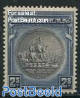 Bahamas 1931 2Sh, Darkblue/Blackpurple, Stamp Out Of Set, Unused (hinged), Transport - Ships And Boats - Boten