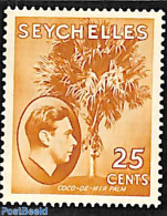 Seychelles 1938 25c, Stamp Out Of Set, Unused (hinged), Nature - Trees & Forests - Rotary Club