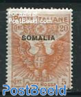Italian Somalia 1916 20c, Stamp Out Of Set, Mint NH, Health - Red Cross - Rode Kruis