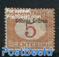 Eritrea 1903 5c, Postage Due, Stamp Out Of Set, Unused (hinged) - Eritrea
