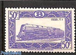 Belgium 1949 50F, Stamp Out Of Set, Unused (hinged), Transport - Railways - Neufs