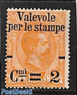 Italy 1890 2c On 1.25, Stamp Out Of Set, Unused (hinged) - Other & Unclassified