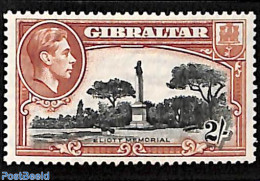 Gibraltar 1938 2Sh, Perf. 13.5, Stamp Out Of Set, Unused (hinged) - Gibilterra