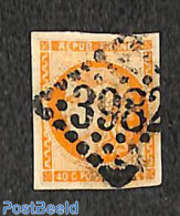 France 1870 40c Orange, Used, Used Stamps - Used Stamps