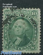 United States Of America 1861 10c Green, Used, Used Stamps - Used Stamps