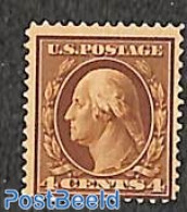 United States Of America 1910 4c, Stamp Out Of Set, Unused (hinged) - Ungebraucht