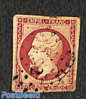 France 1853 80c Dark Carmine On Yellowish, Used, Used Stamps - Usados