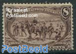 United States Of America 1898 8c, Stamp Out Of Set, Unused (hinged), Nature - Horses - Nuovi