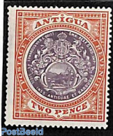Antigua & Barbuda 1903 2p, WM CA Crown, Stamp Out Of Set, Unused (hinged) - Antigua Y Barbuda (1981-...)