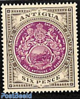 Antigua & Barbuda 1908 6p, Stamp Out Of Set, Unused (hinged), History - Antigua Und Barbuda (1981-...)