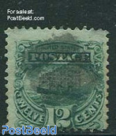 United States Of America 1869 12c Green, Used, Used Stamps, Transport - Ships And Boats - Usati