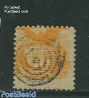 United States Of America 1869 10c. Orange, Used, Used Stamps, Nature - Birds - Birds Of Prey - Gebraucht