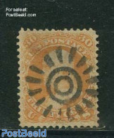 United States Of America 1861 30c Orange, Used, Short Perf. On Top, Used Stamps - Usados