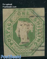 Great Britain 1847 1sh Green, Used, Nice, Used Stamps - Gebruikt