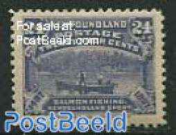 Newfoundland 1897 24c, Stamp Out Of Set, Unused (hinged), Nature - Transport - Fishing - Ships And Boats - Poissons