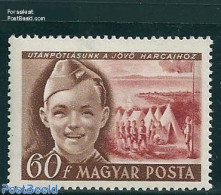 Hungary 1950 Childrens Day 1v, With Wrong Text: UTANPOTLASUNK A JOVO HARCAIHOZ, Mint NH, Various - Errors, Misprints, .. - Ungebraucht