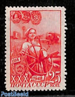 Russia, Soviet Union 1948 25K, Stamp Out Of Set, Mint NH, Various - Agriculture - Nuevos