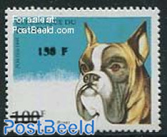 Benin 2000 150F On 100F  Overprint, Mint NH, Nature - Dogs - Unused Stamps