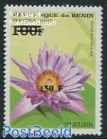 Benin 2000 150F On 100F  Overprint, Mint NH, Nature - Flowers & Plants - Nuovi