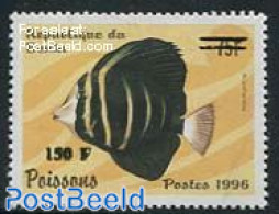 Benin 2000 150F On 75F  Overprint, Mint NH, Nature - Fish - Unused Stamps