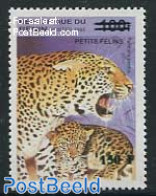 Benin 2000 150F On 100F  Overprint, Mint NH, Nature - Cat Family - Nuevos