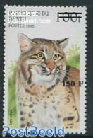 Benin 2000 150F On 100F  Overprint, Mint NH, Nature - Cat Family - Unused Stamps