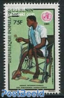 Benin 1984 75F Overprint, Stamp Out Of Set, Mint NH, Health - Disabled Persons - Unused Stamps