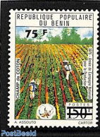 Benin 1983 75F Overprint, Stamp Out Of Set, Mint NH, Various - Agriculture - Ungebraucht