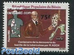Benin 1984 75F Overprint, Stamp Out Of Set, Mint NH, Health - Ongebruikt