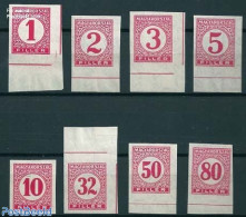 Hungary 1926 Postage Due 8v Imperforated, Mint NH - Sonstige & Ohne Zuordnung