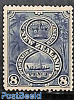 New Zealand 1898 8p, Stamp Out Of Set, Unused (hinged), Transport - Ships And Boats - Ungebraucht