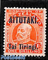 Aitutaki 1911 Tai Tiringi, Stamp Out Of Set, Unused (hinged) - Aitutaki
