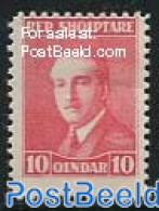 Albania 1925 Achmed Zogu 1v, Perf. 11.5, Unused (hinged) - Albania
