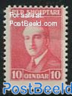 Albania 1925 Achmed Zogu 1v, Perf. 11.5, Mint NH - Albanie