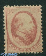 Netherlands 1864 10c Red, Unused, Unused (hinged) - Nuevos
