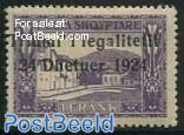 Albania 1925 1F, Stamp Out Of Set, Mint NH - Albanië