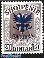 Albania 1920 20Q, Stamp Out Of Set, Mint NH - Albanië