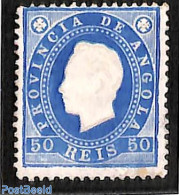 Angola 1886 50R, Blue, Stamp Out Of Set, Unused (hinged) - Angola
