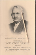 Frasnes-lez-Gosselies, Arquennes, Alphonse Verset, Herbillon - Images Religieuses