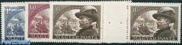 Hungary 1950 Joszef Bem 3v, Gutter Pairs, Mint NH - Unused Stamps