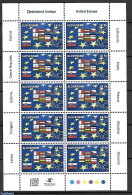 Slovakia 2004 New EU Members M/s, Mint NH, History - Europa Hang-on Issues - Flags - Unused Stamps
