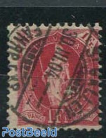 Switzerland 1899 1Fr, Lilac-red, Perf. 11.75:12.25, Used Stamps - Oblitérés