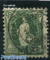 Switzerland 1899 50c, Dark Green, Perf. 11.75:11.25, Used Stamps - Gebruikt