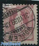Switzerland 1882 1Fr, Brown-purple, Contr 1X, Perf. 11.75, Used Stamps - Gebraucht