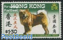 Hong Kong 1970 $1.30, Stamp Out Of Set, Mint NH, Nature - Dogs - Neufs