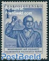 Czechoslovkia 1952 Anti-fascism 1v Blue (proof), Mint NH, Various - Special Items - Other & Unclassified