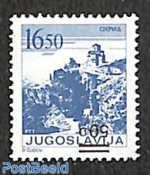 Yugoslavia 1985 Overprint Inverted 1v, With Attest, Mint NH, Various - Errors, Misprints, Plate Flaws - Ongebruikt