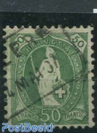 Switzerland 1905 50c, Dark Grey-green, Perf. 11.75:11.25, Used Stamps - Usati