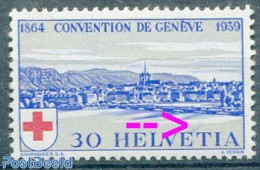 Switzerland 1939 30c, Plate Flaw, 2 Lines On E In HELVETIA, Mint NH, Various - Errors, Misprints, Plate Flaws - Nuovi